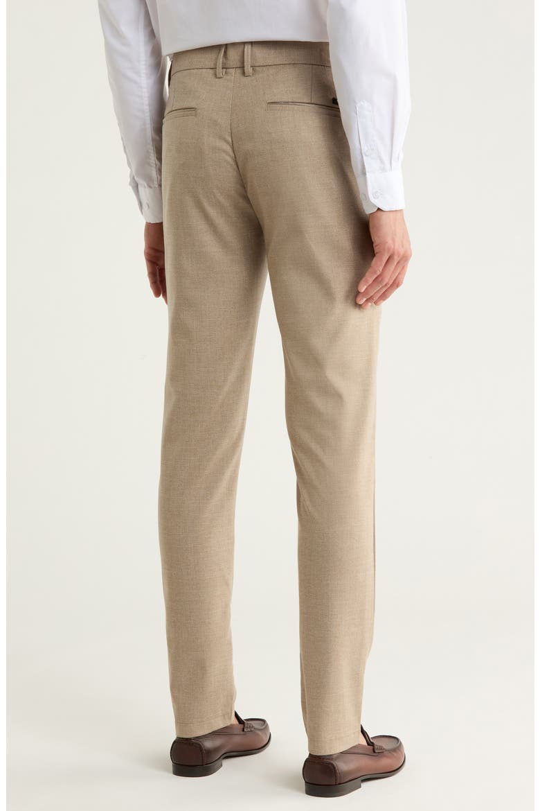 Plaid Straight Leg Trousers, Alternate, color, BEIGE