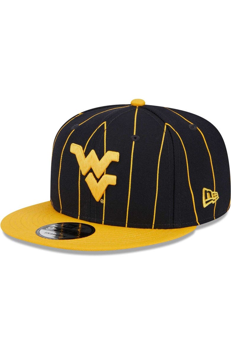 New Era Men's New Era Navy/Gold West Virginia Mountaineers Vintage 9FIFTY Snapback Hat, Main, color, Navy