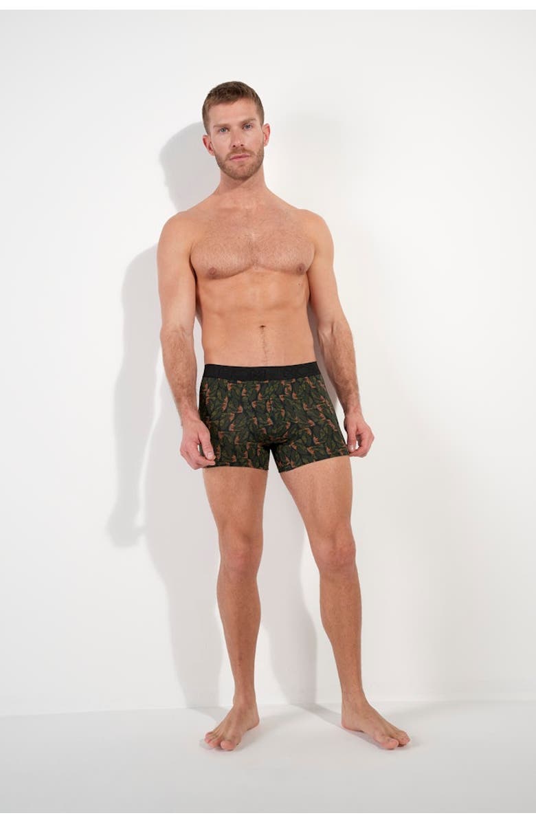 HOM Vizzavona Boxer Briefs, Alternate, color, Khaki Print