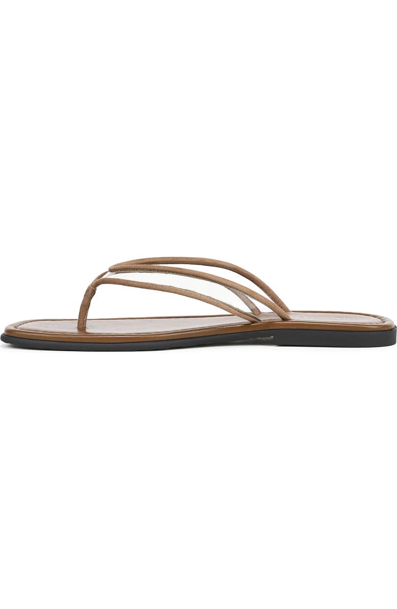 Veronica Beard Clea Flip Flop, Alternate, color, Clear/ Chestnut
