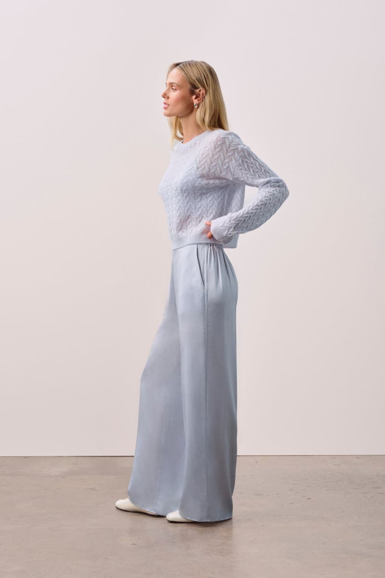 ROBYN SILK PANT, Alternate, color, Cloud