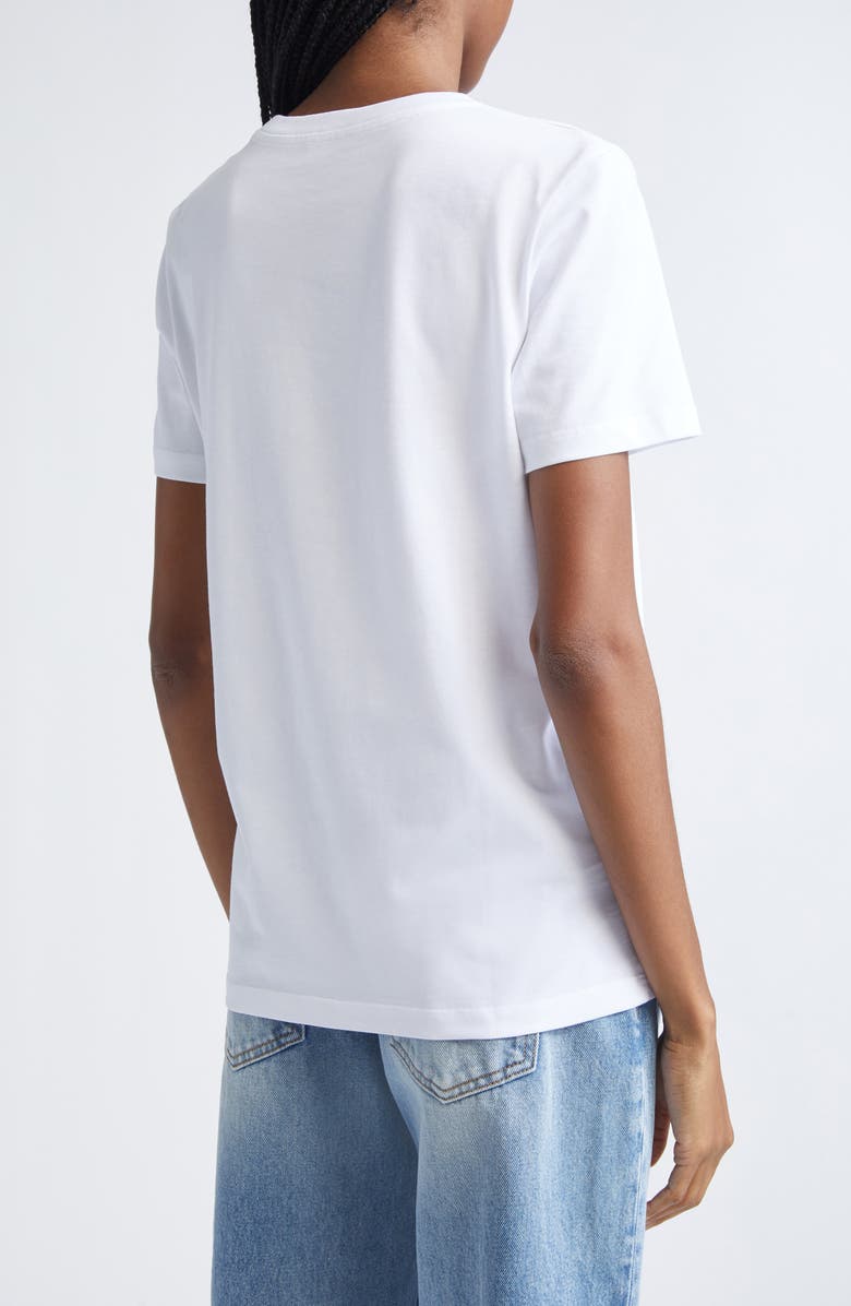 Balmain Regular Fit Logo Graphic T-Shirt, Alternate, color, Gab White/ Black