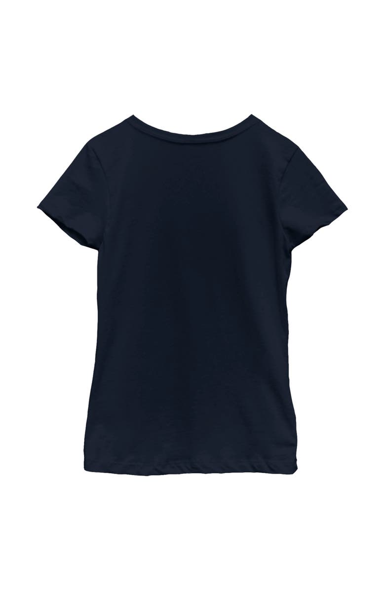 KPop Demon Hunters Girl's KPop Demon Hunters The Takedown Tour Silhouette  Graphic T-Shirt, Alternate, color, Navy Blue