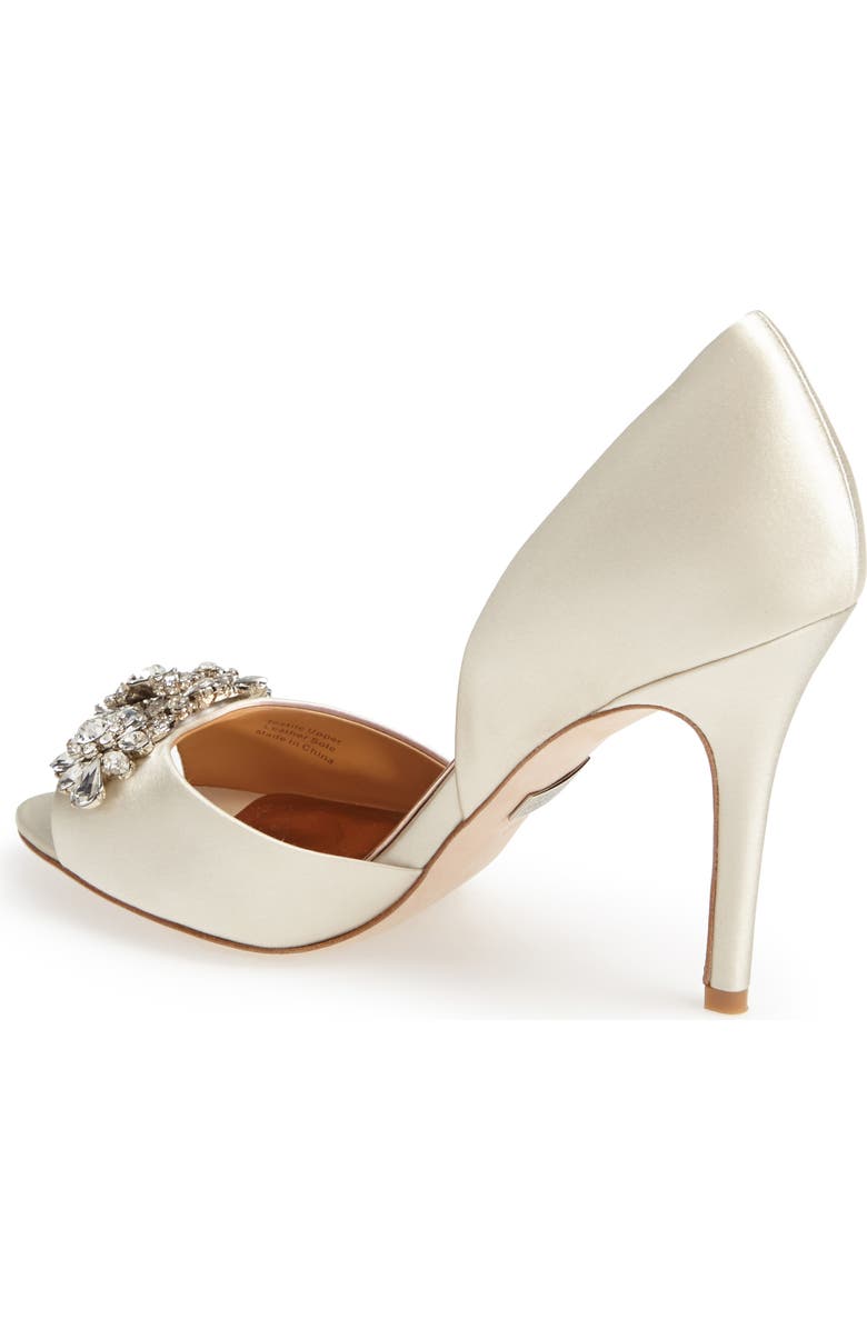 Badgley Mischka Collection Badgley Mischka 'Giana' Satin d'Orsay Pump, Alternate, color,