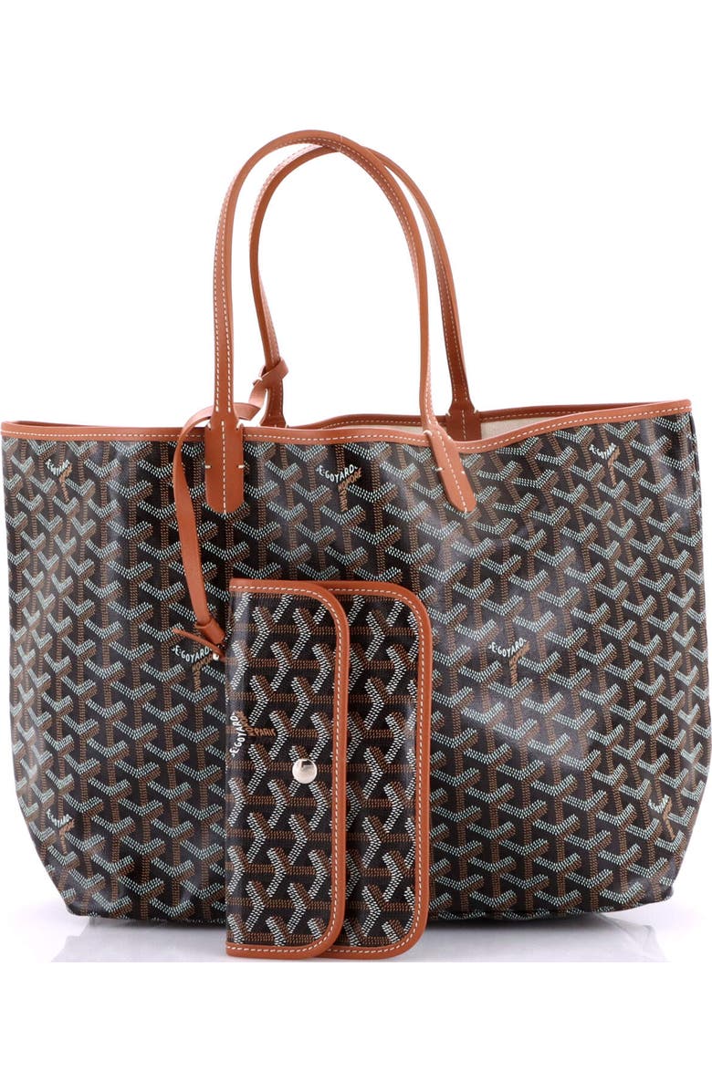 Pre-Owned Goyard Saint Louis Tote Coated Canvas PM, Alternate, color, Brown