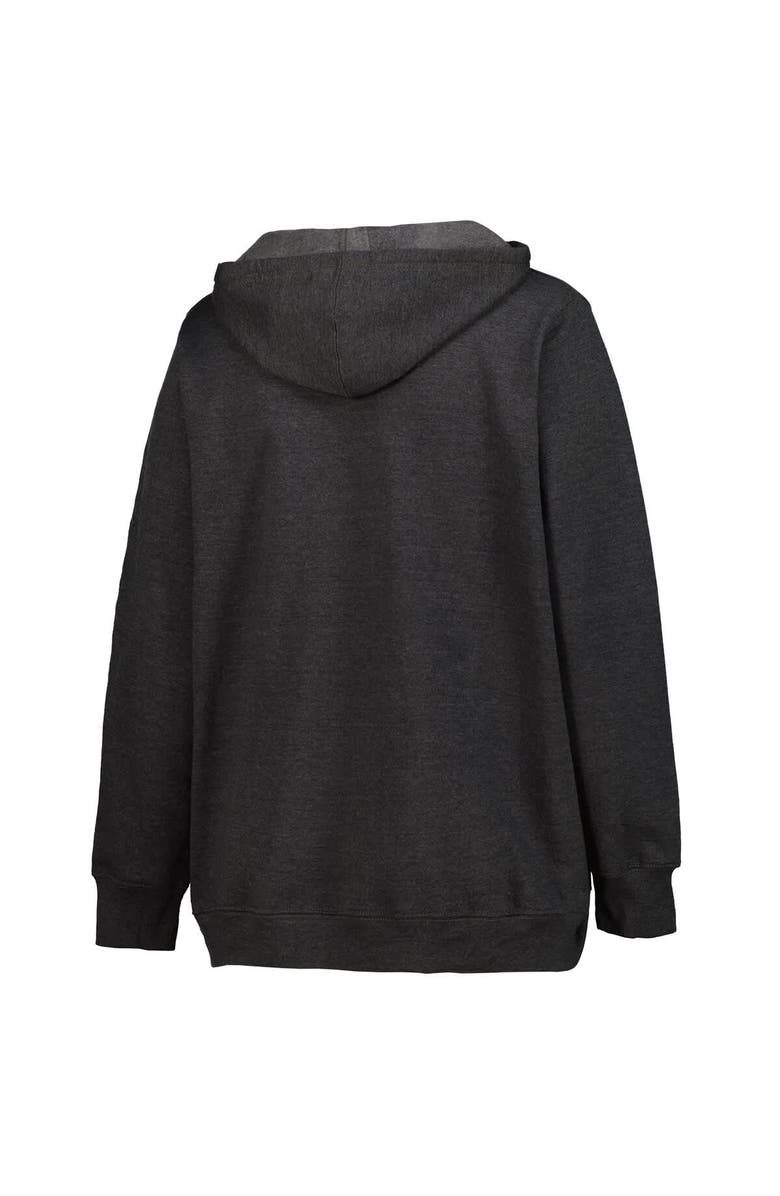 FANATICS Women's Fanatics  Heather Charcoal Philadelphia Eagles Super Bowl LIX Champions Plus Size Under The Lights Pullover Hoodie, Alternate, color, 