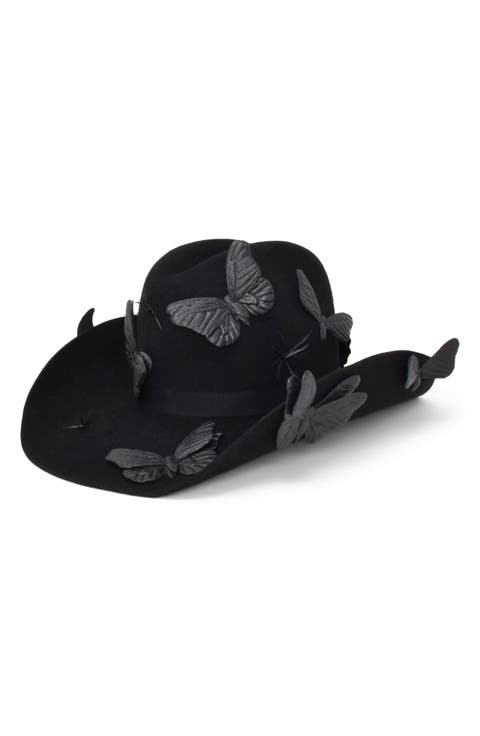Britney Butterfly Western Felt Hat