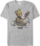 Guardians of the Galaxy Vol. 2 Men's Marvel Groot Tape Portrait Short Sleeve Graphic T-Shirt