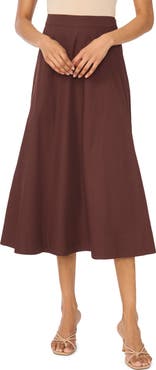 1.STATE Yoke Seam Midi Skirt