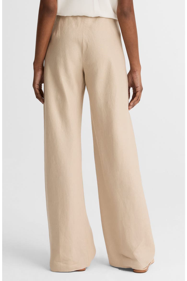 Colette Wide Leg Linen Pants, Alternate, color, PUMICE STONE
