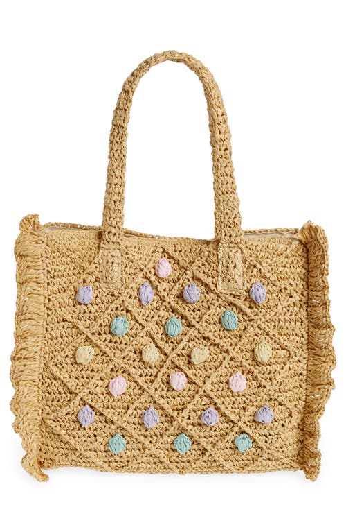 Btb Los Angeles Cheri Straw Tote
