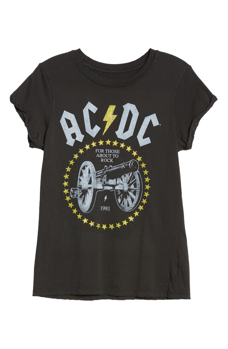 Recycled Karma Crystal Embellished For Those About to Rock Tour Tee, Alternate, color, 