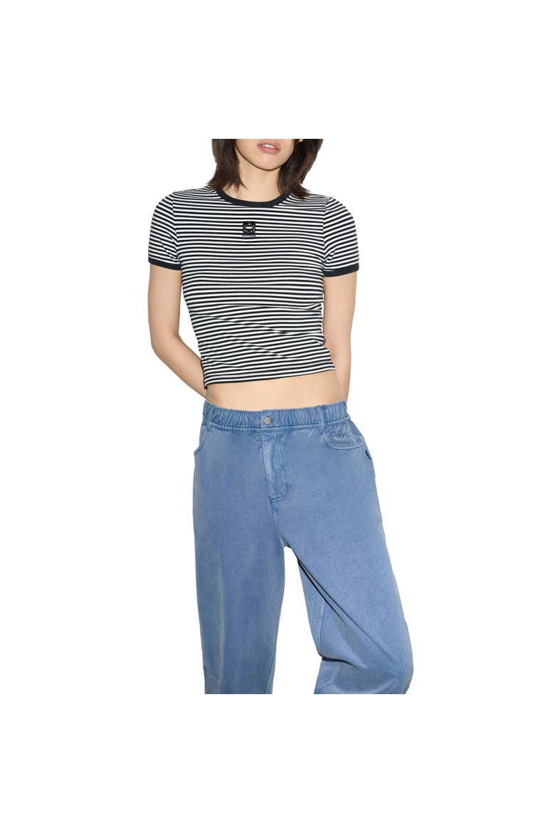 Box Star Print Tee, Main, color, Converse Black Stripe