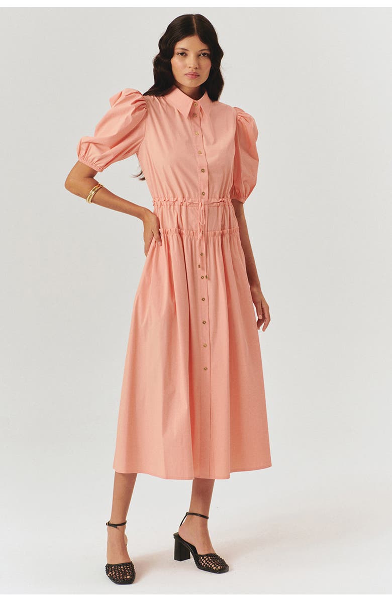 Exquise Kamryn Midi Dress, Alternate, color, Salmon