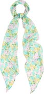 Lost Pattern "Rosebay" Silk Chiffon Neck Scarf