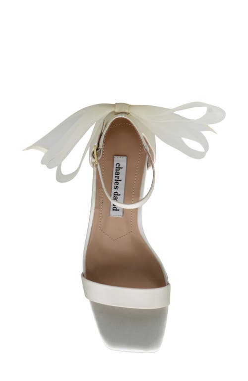 Charles David Riley Ankle Strap Sandal In Ivory