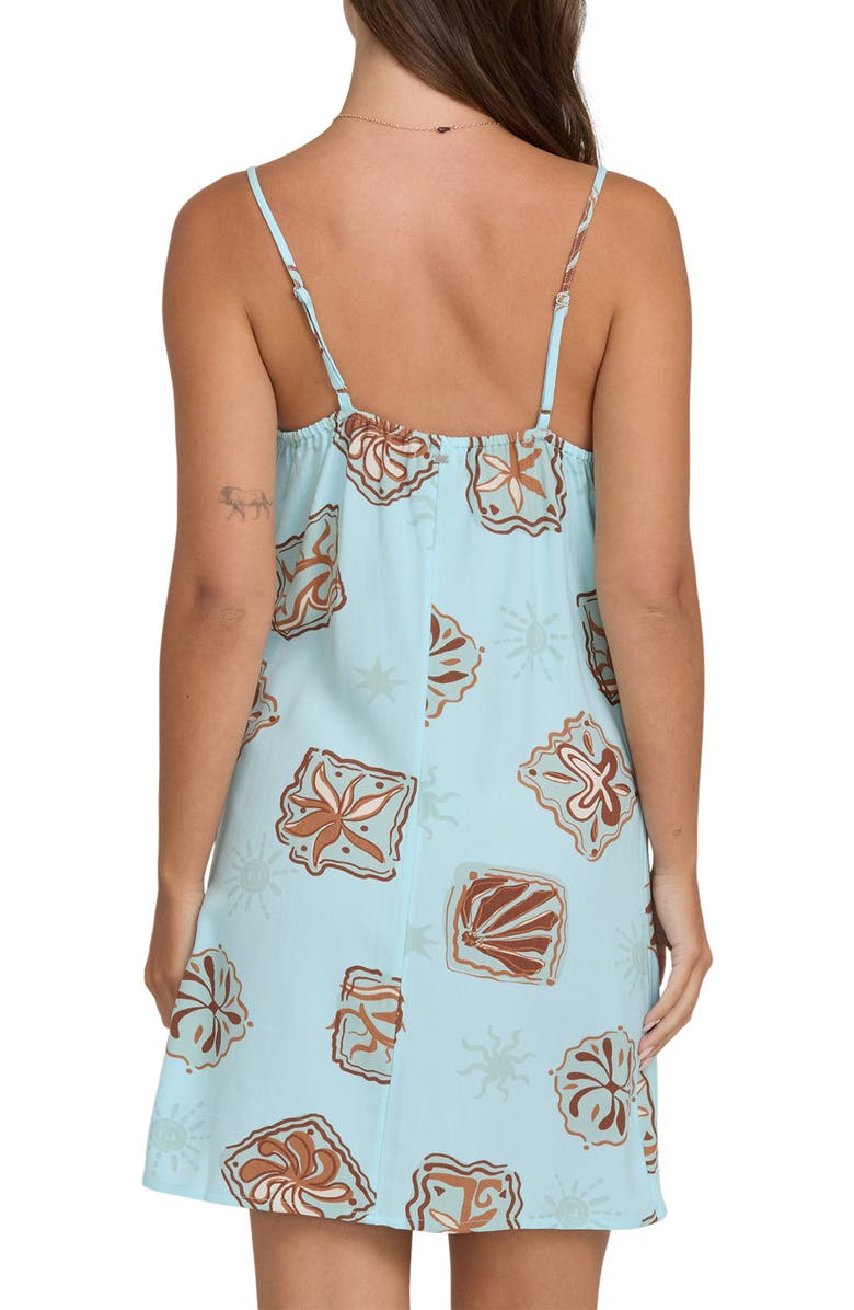 Billabong Tidal Crush Printed Minidress, Alternate, color, Clearwater