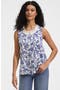  Ivory/Blue Vintage Floral