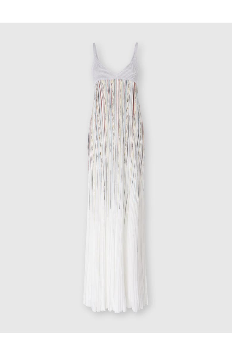 Missoni Sleeveless Flame-effect Viscose Lamé Gown, Main, color, Green& Brown