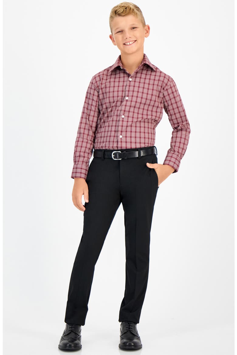 Kids' Skinny Fit Dress Pants, Alternate, color, BLACK