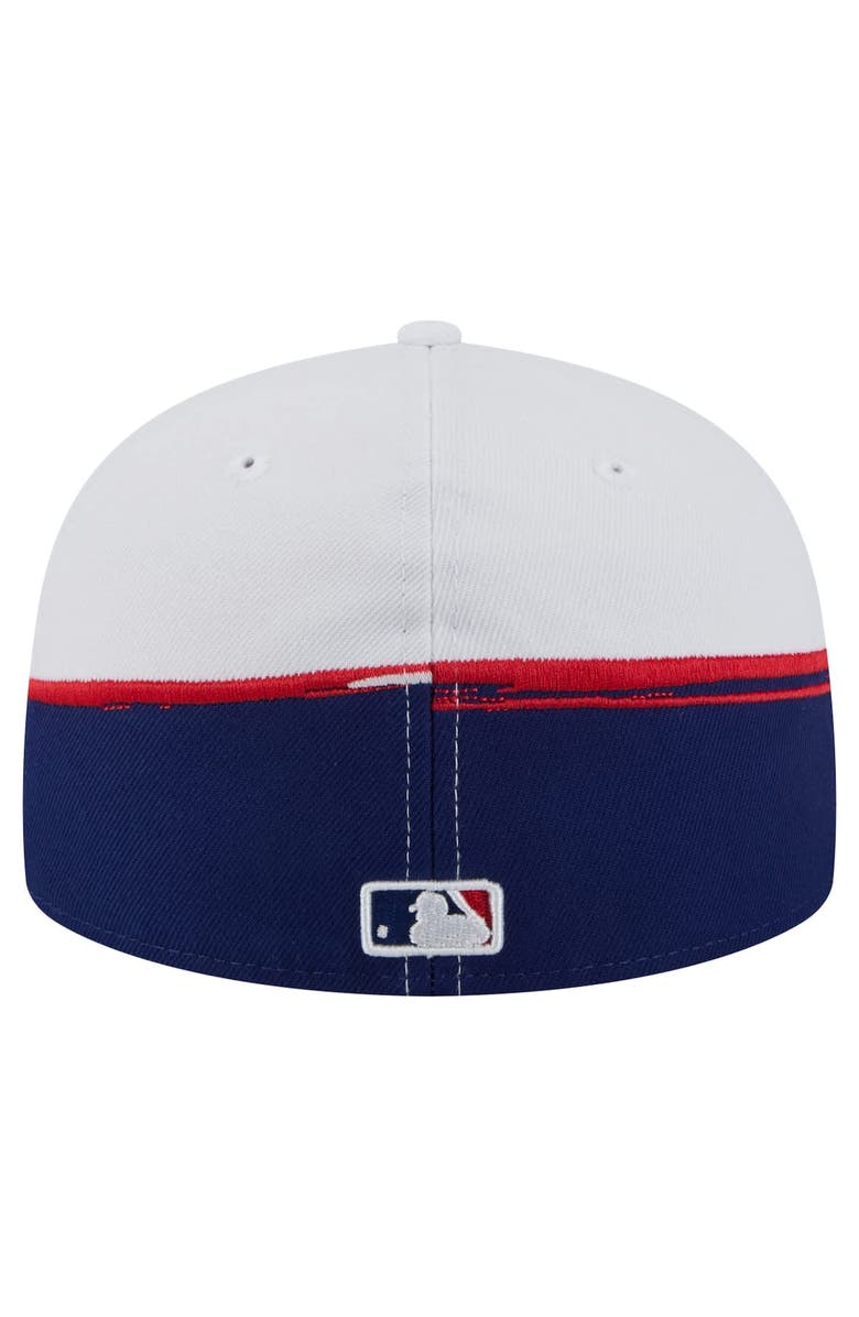 New Era Men's New Era Royal/White Texas Rangers Paint Stroke 59FIFTY Fitted Hat, Alternate, color, Royal