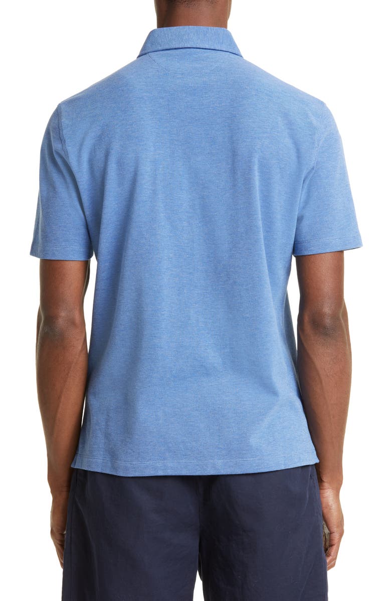 Brunello Cucinelli Short Sleeve Cotton Polo, Alternate, color,