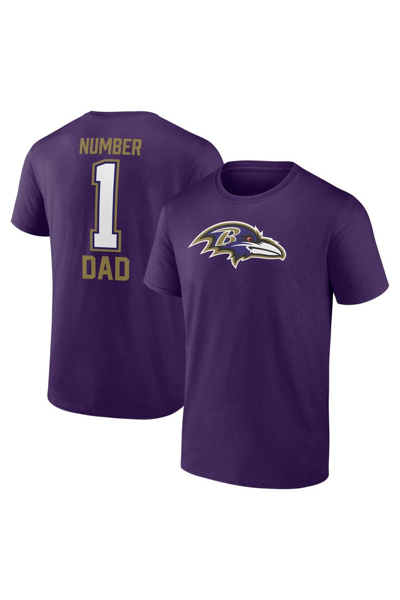 Men's Fanatics Branded Purple Baltimore Ravens Father's Day T-Shirt, Alternate, color, Purple