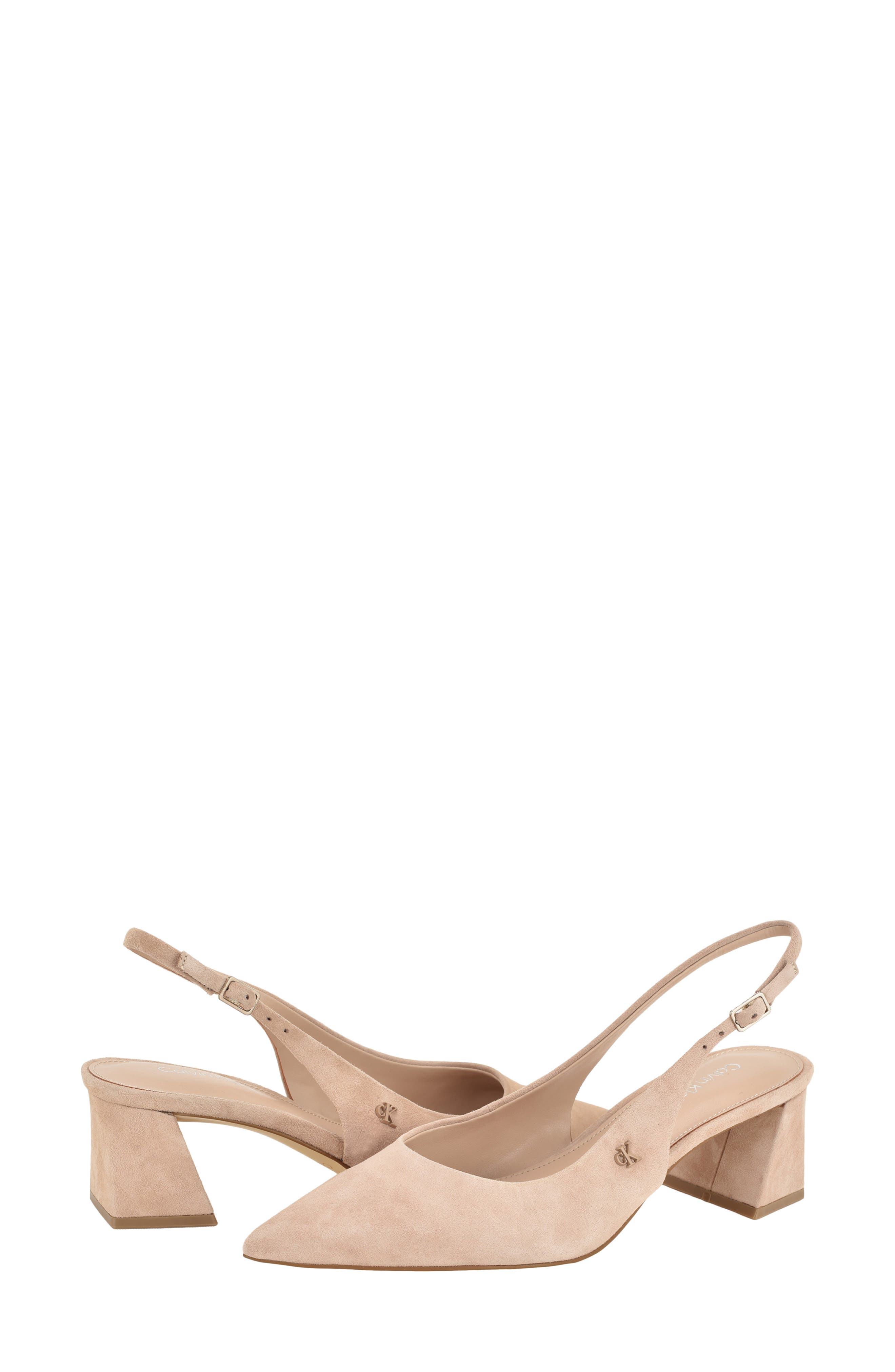 Sarra Slingback Pointed Toe Pump, Alternate, color, LIGHT NATURAL