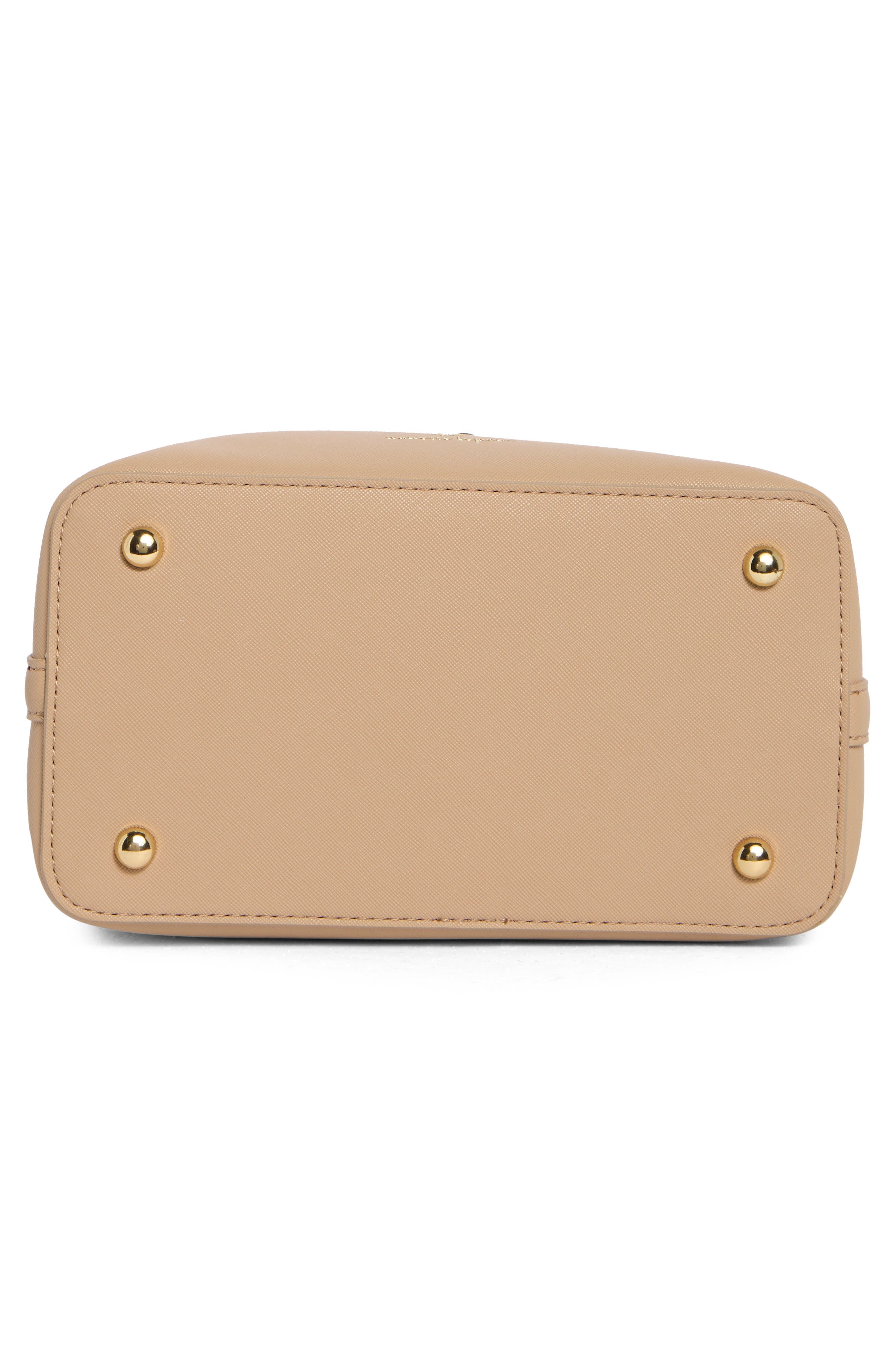 Nanette Lepore Kamilah Front Tie Bucket Bag, Alternate, color, Warm Taupe - Cameo Rose