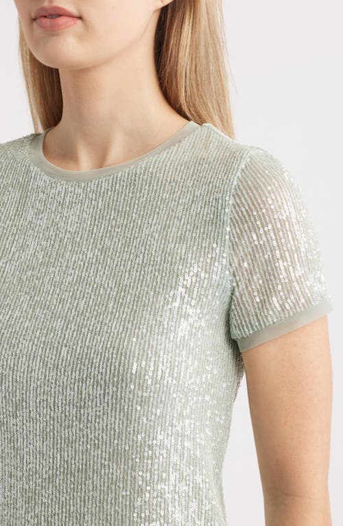 ANNE KLEIN ANNE KLEIN SEQUIN MESH TOP 