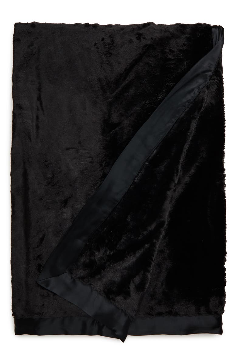 Little Giraffe Giraffe at Home Luxe<sup>™</sup> Faux Fur Throw, Main, color,