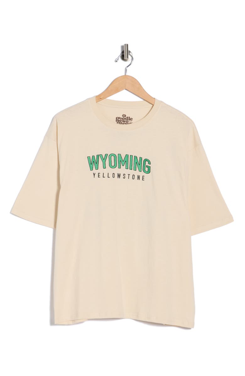 Goodie Two Sleeves Wyoming Graphic T-Shirt, Alternate, color, Dust