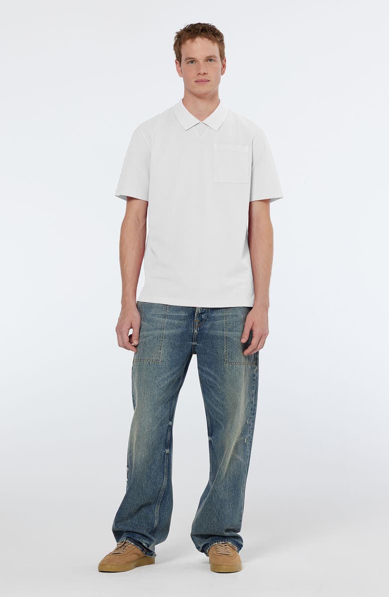 Scotch & Soda Piqué Pocket Polo, Alternate, color, White