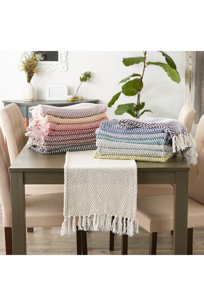 Jacquard Woven Table Runner, Alternate, color, Artichoke