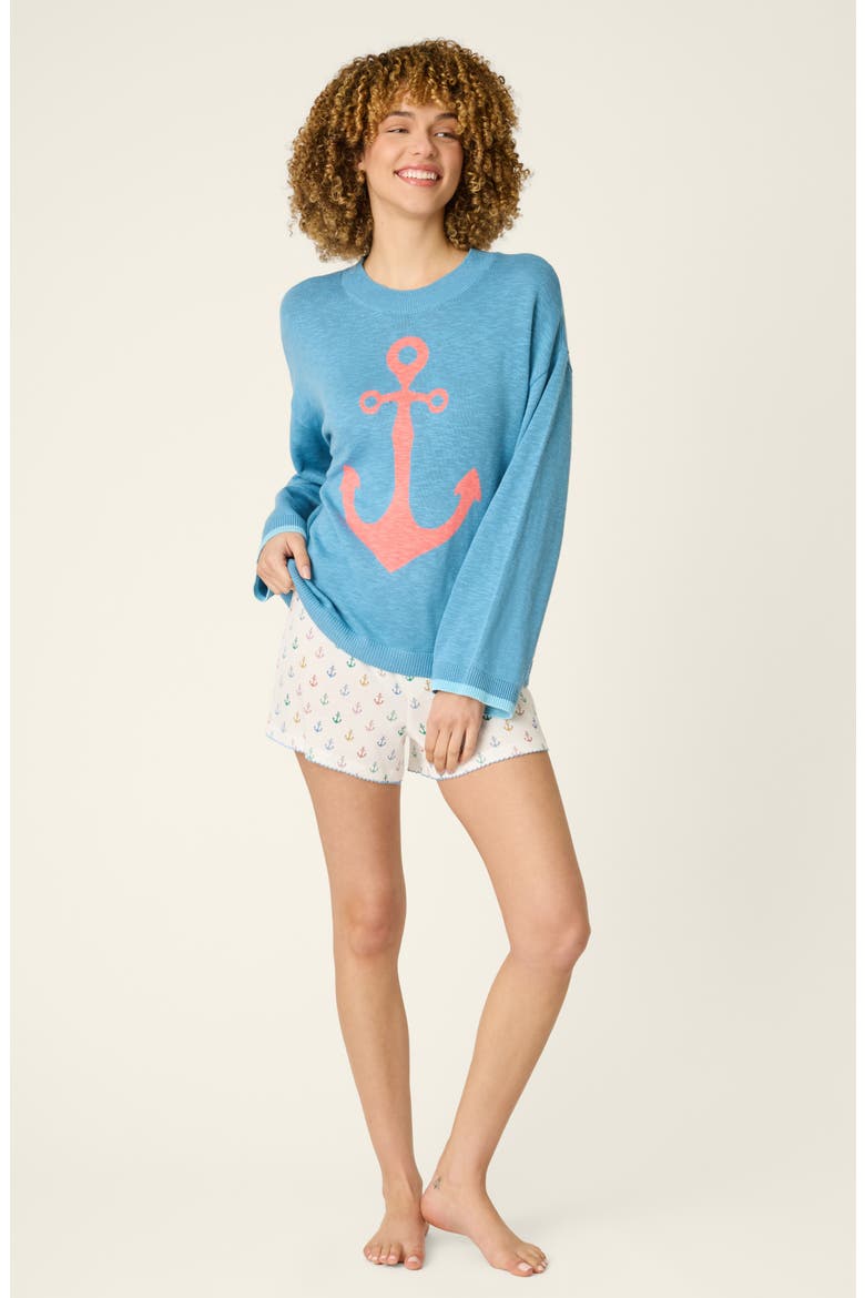 Meet Me by the Sea Sweater, Alternate, color, MARINE BLUE