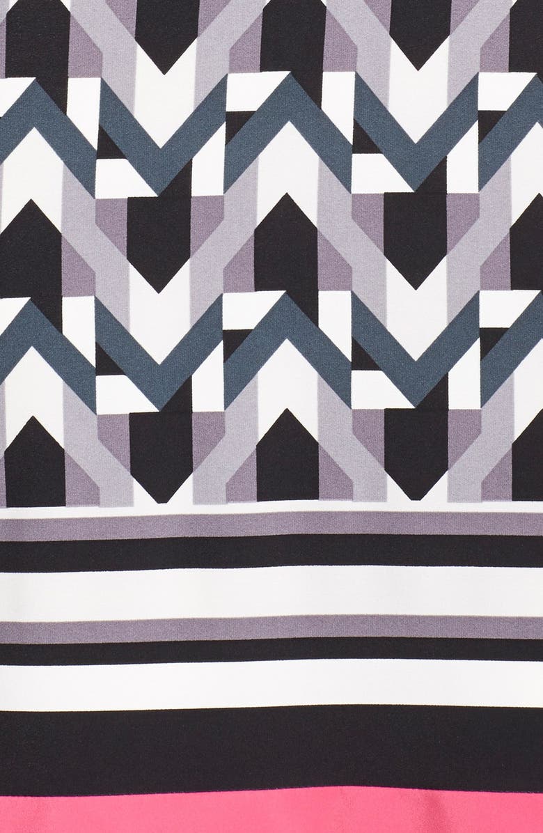 Eliza J Graphic Print Jersey Shift Dress, Alternate, color,