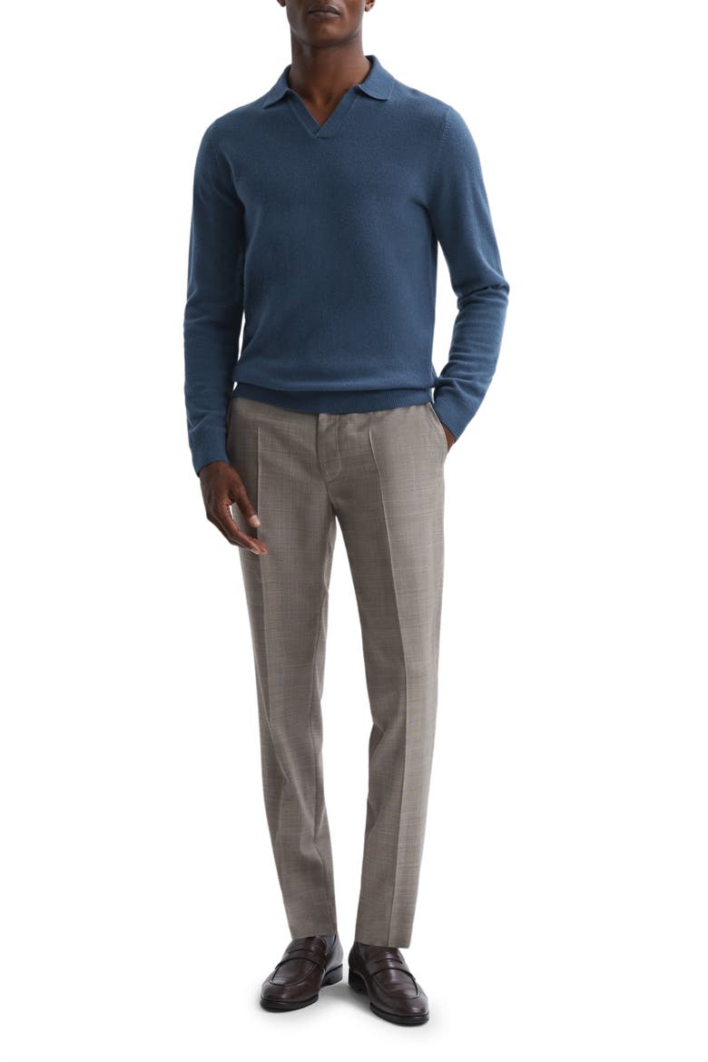 Swifts Johnny Collar Wool Sweater, Alternate, color, PETROL BLUE