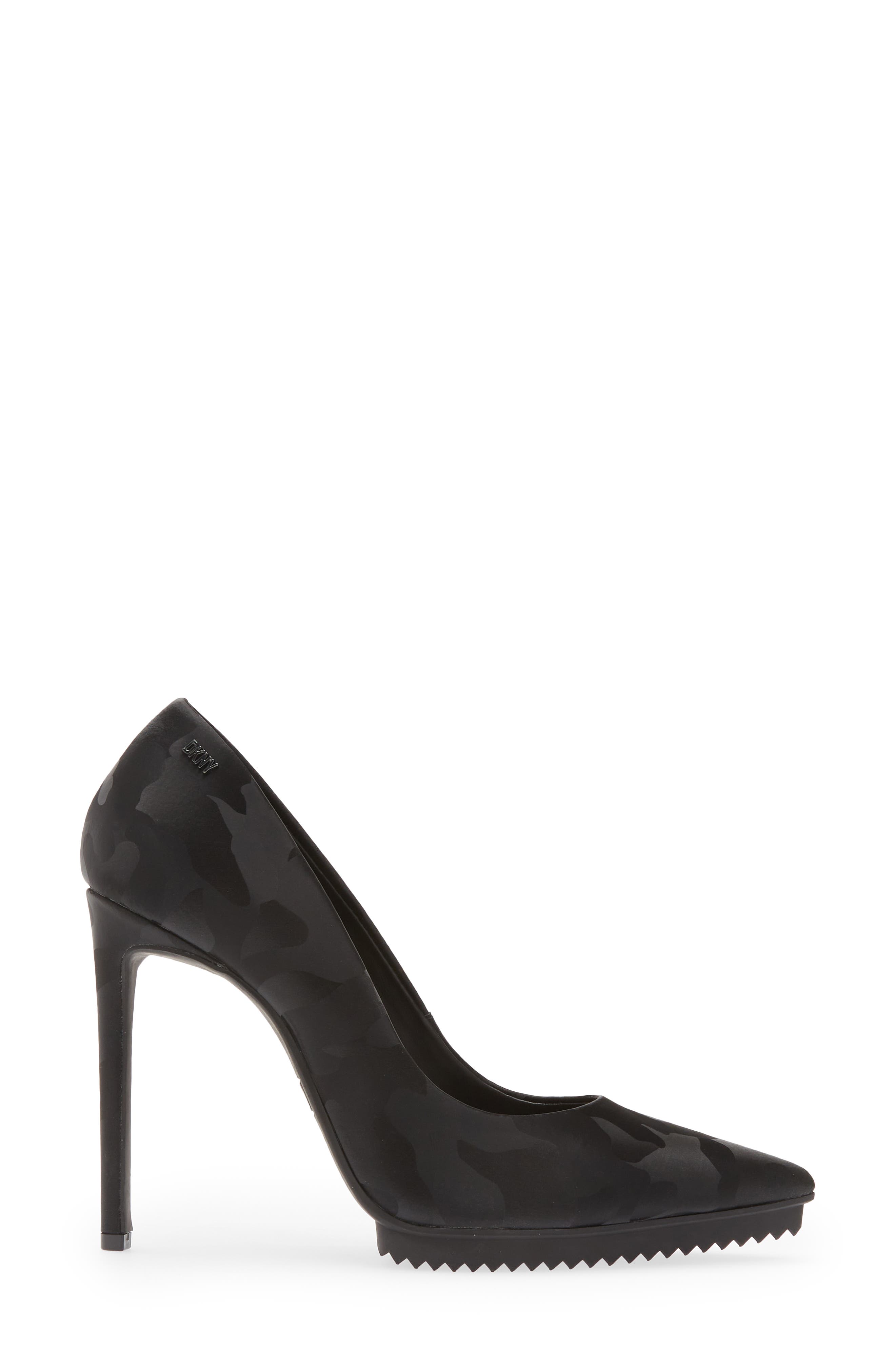 DKNY Carisa Pointed Toe Pump, Alternate, color, Black Camo Leather