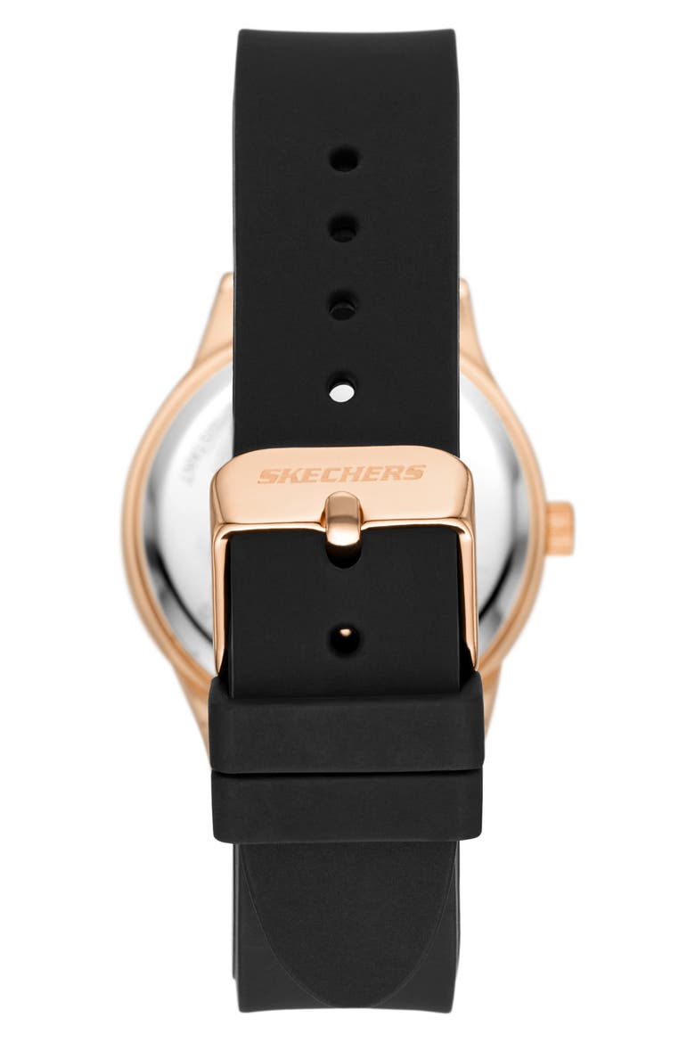 Starline Silicone Strap Watch, 34mm, Alternate, color, ROSE GOLD