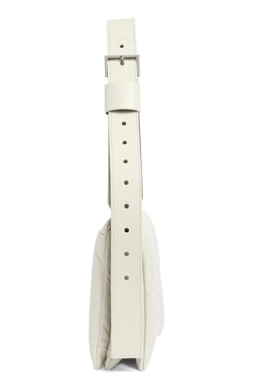 Allsaints Vittoria Quilted Leather Shoulder Bag In Pampas White