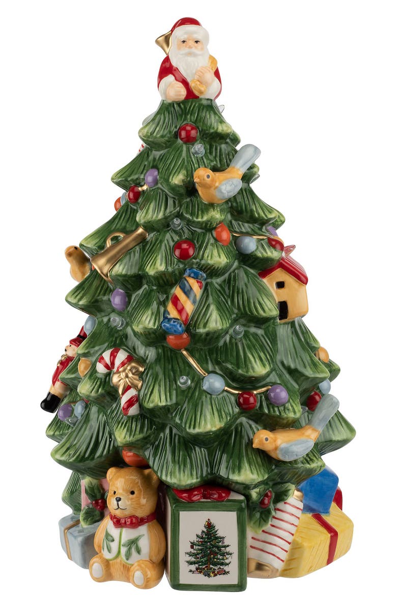 Spode Lit Porcelain Christmas Tree, Main, color, 