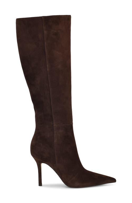 Nine West Wnricky-wc Womens Solid Leather Knee-high Boots In Brown