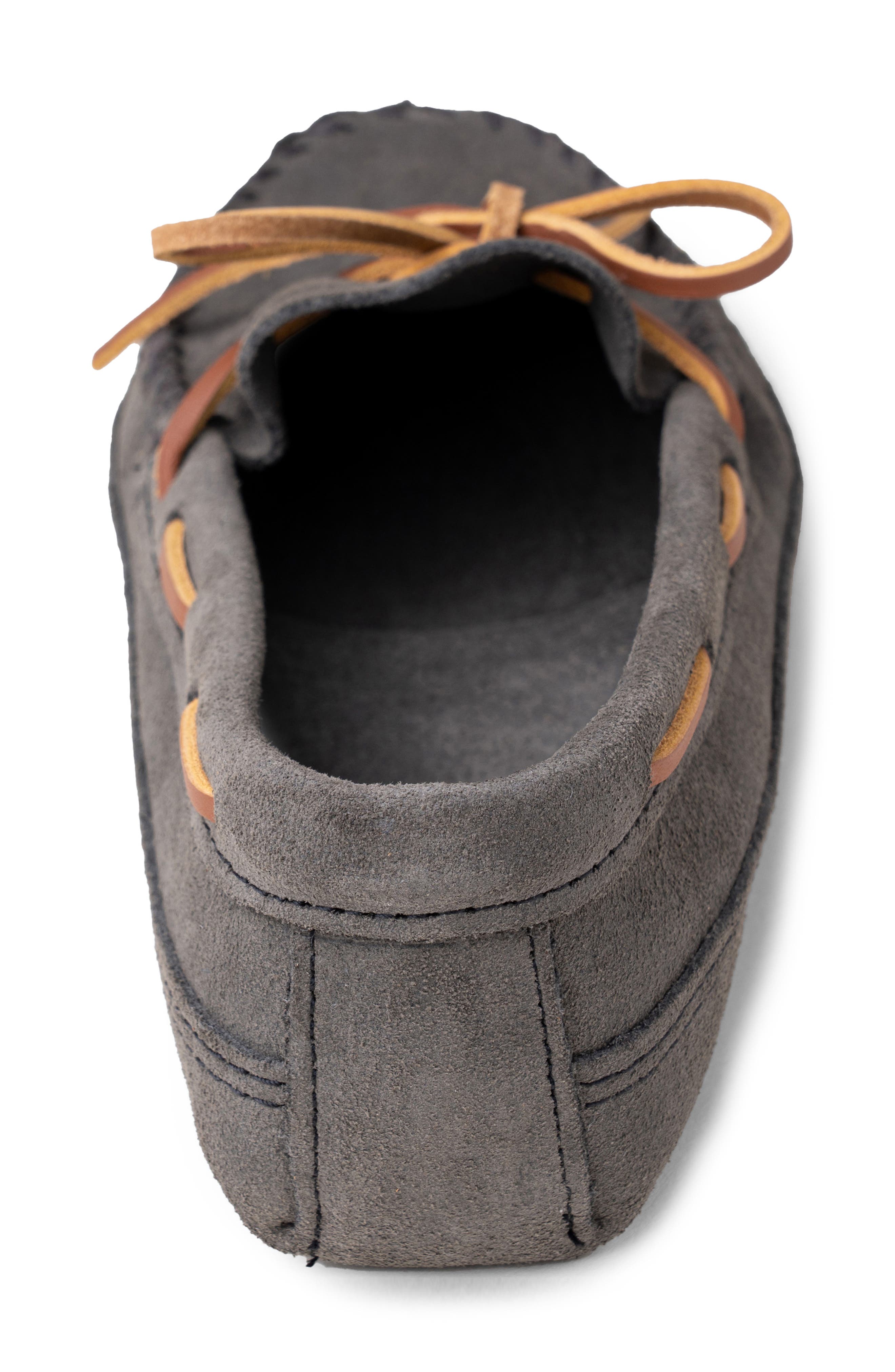 Minnetonka Double Bottom Softsole Slipper, Alternate, color, Grey Ruff