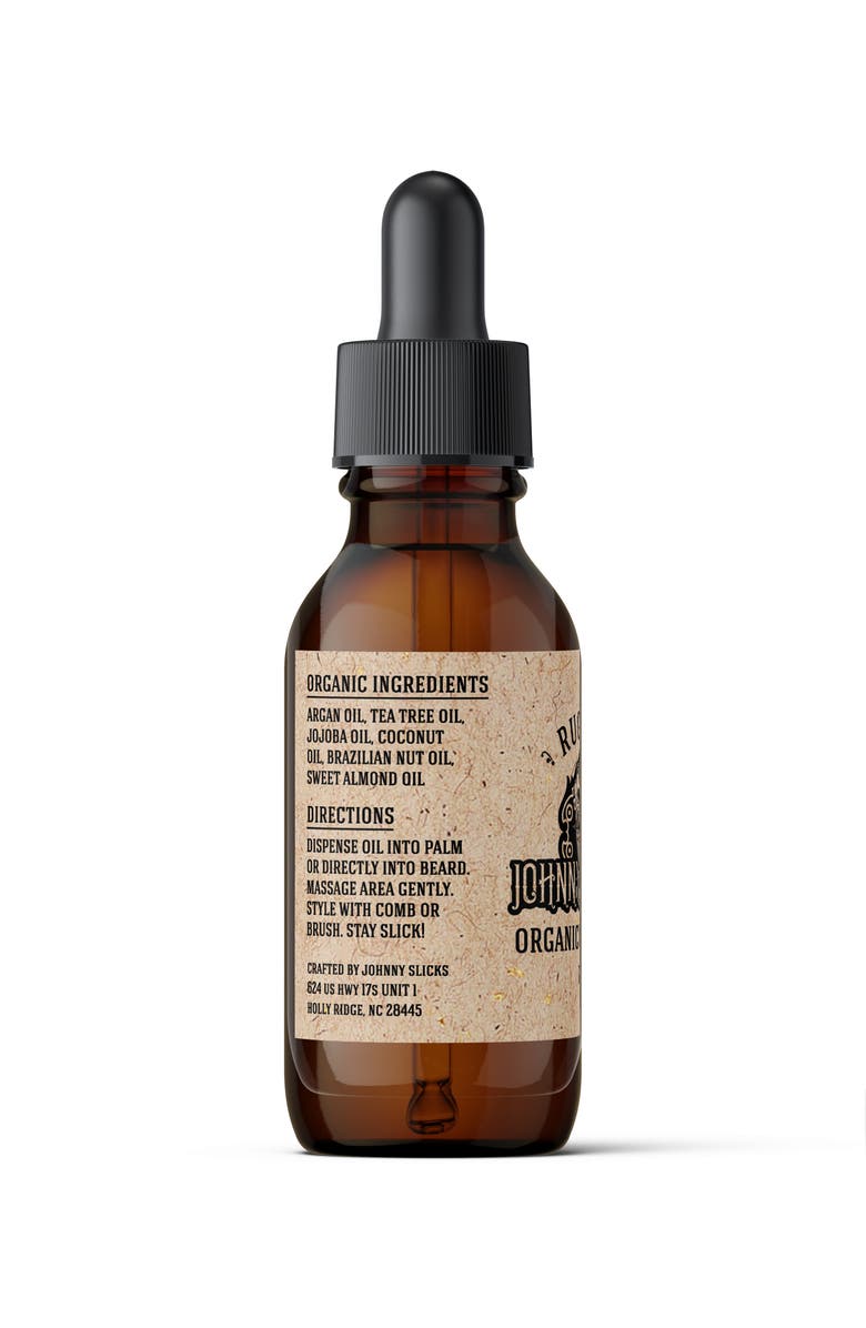 Johnny Slicks Organic Beard Oil, Alternate, color, Biege- Original Fragrance 2Oz