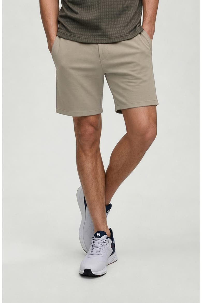 Richie Ribbed Drawstring Shorts, Main, color, CAMEL