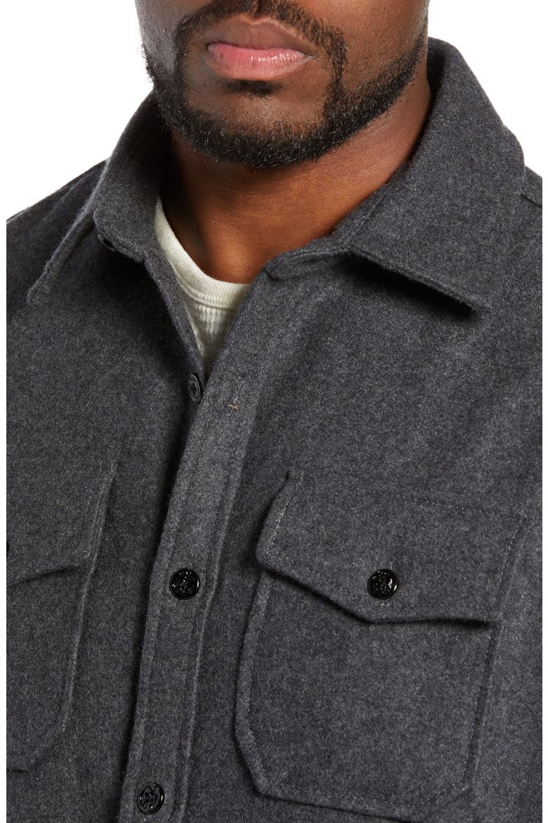 CPO Wool Blend Work Shirt, Alternate, color, GREY TONES