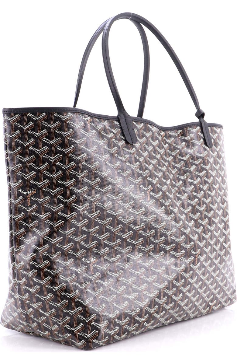 Pre-Owned Goyard Saint Louis Tote Coated Canvas GM, Alternate, color, Black