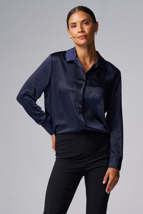 Textured Satin Shirt