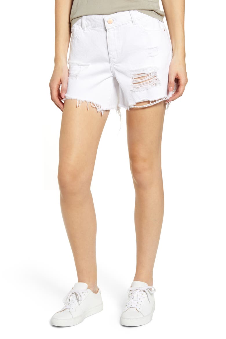 Karlie Ripped Boyfriend Shorts, Main, color, HOWARD