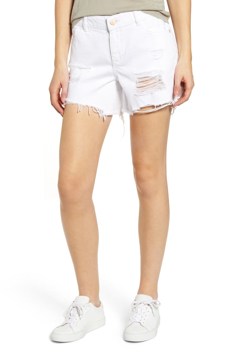 DL1961 Karlie Ripped Boyfriend Shorts, Main, color,